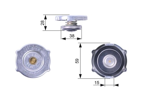 Gates rc135 deckel - deckel, f